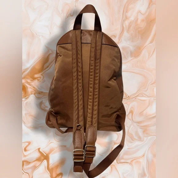 Coach Charlie Brown and Tan Signature Medium Backpack - Picture 2 of 7